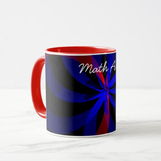 Blueberry Color Center Math Art Coffee Mug マグカップ (正面左)