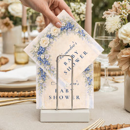 Blueberry Cottage Garden Baby Shower スタンダードカクテルナプキン