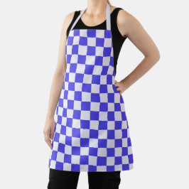 Blueberry cream checkered pattern エプロン