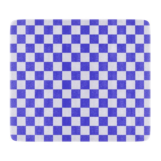 Blueberry cream checkered pattern カッティングボード (正面)