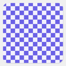 Blueberry cream checkered pattern スクエアシール