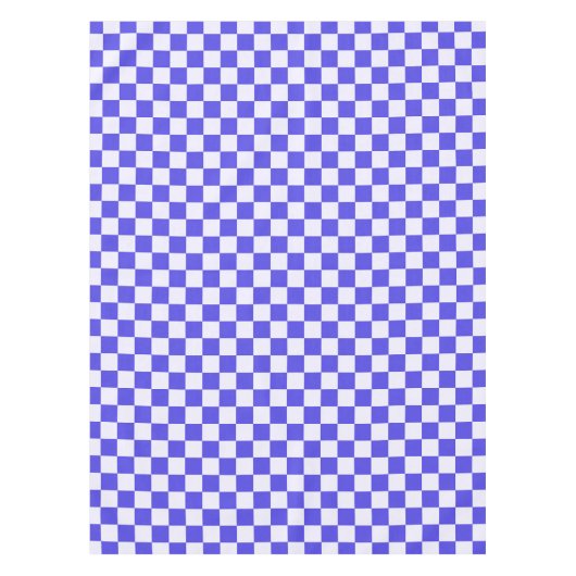 Blueberry cream checkered pattern テーブルクロス (正面)