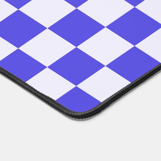 Blueberry cream checkered pattern デスクマット (コーナー)