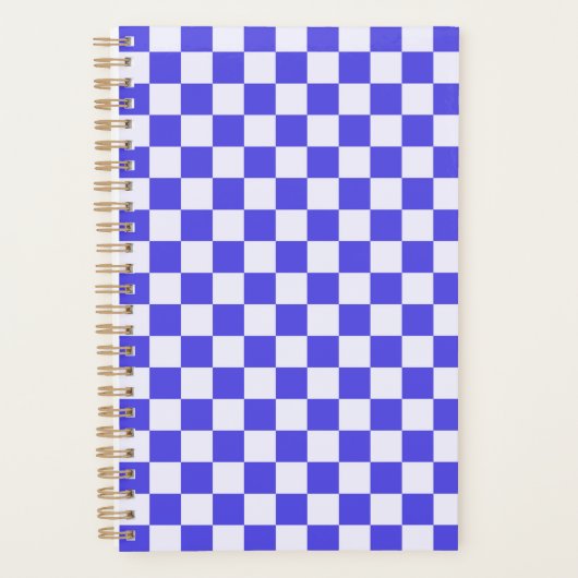Blueberry cream checkered pattern プランナー手帳 (正面)