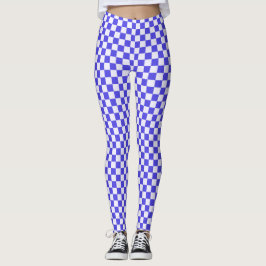 Blueberry cream checkered pattern レギンス