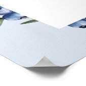 Blueberry Customized sign ポスター (角)