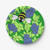 Blueberry Delight Paper Plates ペーパープレート (正面)