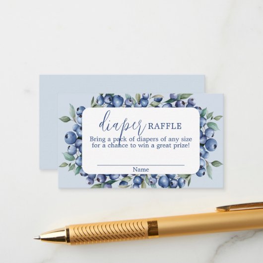 Blueberry Diaper Raffle Card エンクロージャーカード (正面/裏面インサイチュ)