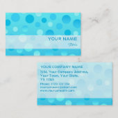 Blueberry Fizzビジネスカードテンプレート 名刺 (正面/裏面)