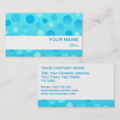 Blueberry Fizzホワイトストライプ名刺テンプレート 名刺 (正面/裏面)