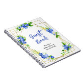 Blueberry Floral Baby Shower Guest Book ノートブック (右側)