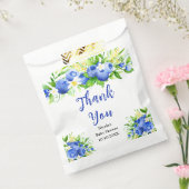 Blueberry Floral Baby Shower Thank You フェイバーバッグ (封をした状態)