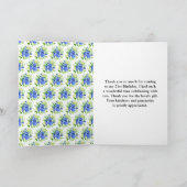 Blueberry Floral Birthday サンキューカード (内部)