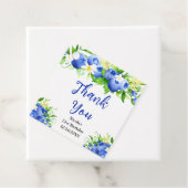Blueberry Floral Birthday Thank You フェイバータグ (インサイチュ)