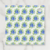 Blueberry Floral Birthday Thank You フェイバータグ (裏面)