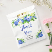 Blueberry Floral Birthday Thank You フェイバーバッグ (封をした状態)
