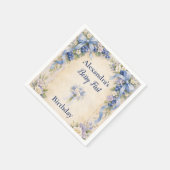 Blueberry Garden Berry First 1st Birthday スタンダードカクテルナプキン (角)