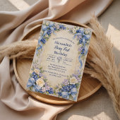 Blueberry Garden Berry First 1st Birthday 招待状