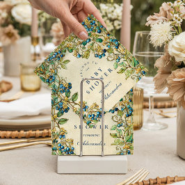 Blueberry Garden Vintage Baby Shower スタンダードカクテルナプキン