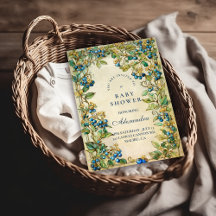 Blueberry Garden Vintage Baby Shower