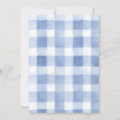 Blueberry Gingham Time Capsule Note Message 招待状 (裏面)