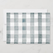 Blueberry Hedgehog Berry最初の誕生日の写真 招待状 (裏面)