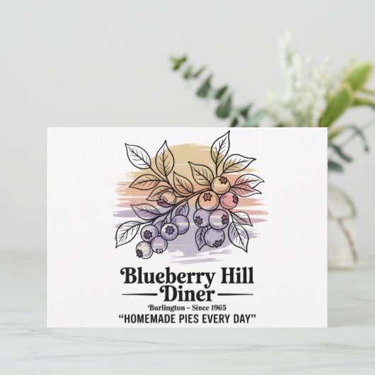 Blueberry Hill Diner 招待状 (スタンド正面)