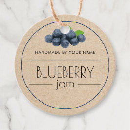 Blueberry Jam製品カスタムラベルつるラベル フェイバータグ