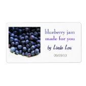 Blueberry Jam Preserveラベル ラベル (正面)