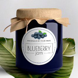 Blueberry Jam Small Product Labelスタンプ ラウンドシール
