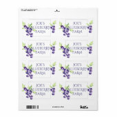 Blueberry JARラベル ラベル (フルシート)