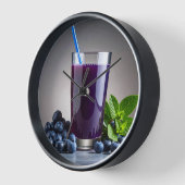 blueberry juice 壁時計 (傾斜)
