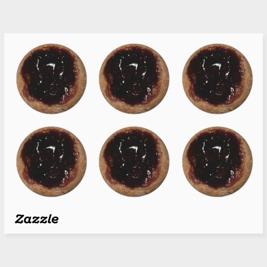 Blueberry Kolacheスタンプ ラウンドシール (シート)