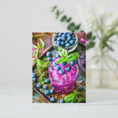 Blueberry Mojito – Summer Cocktail シーズンポストカード (スタンド正面)