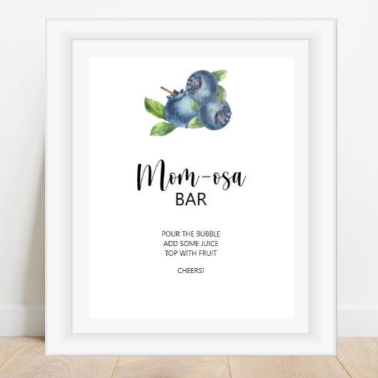 Blueberry \ Mom-osaバー ポスター