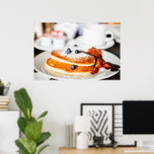 Blueberry pancakes ポスター (ホームオフィス)