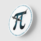 Blueberry Piアクリル壁時計イン白 ラウンド壁時計 (傾斜)