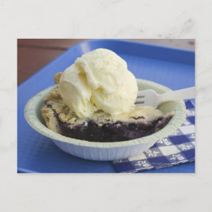 Blueberry pie a la mode ポストカード