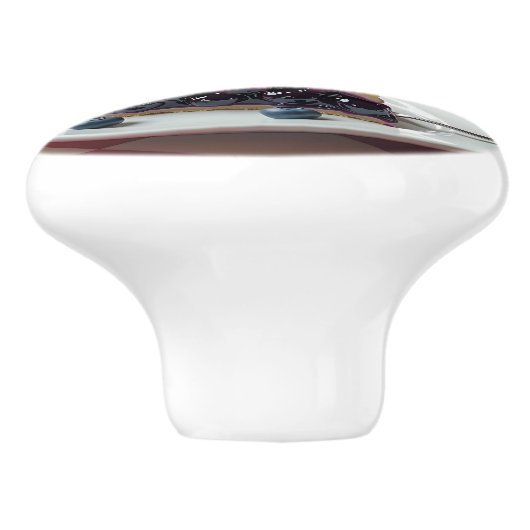 Blueberry Pie, Ice Cream & Coffee セラミックノブ (側面)