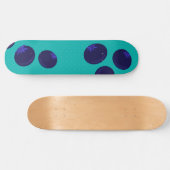 Blueberry Pop – Minimal Fruit Pattern Skateboard スケートボード (横)