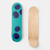 Blueberry Pop – Minimal Fruit Pattern Skateboard スケートボード (正面)