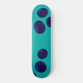 Blueberry Pop – Minimal Fruit Pattern Skateboard スケートボード (正面)