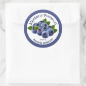 Blueberry Preserve 3'' Circle Food Label ラウンドシール (バッグ)