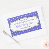 Blueberry preserve jam blue food labelシール 長方形シール (封筒)