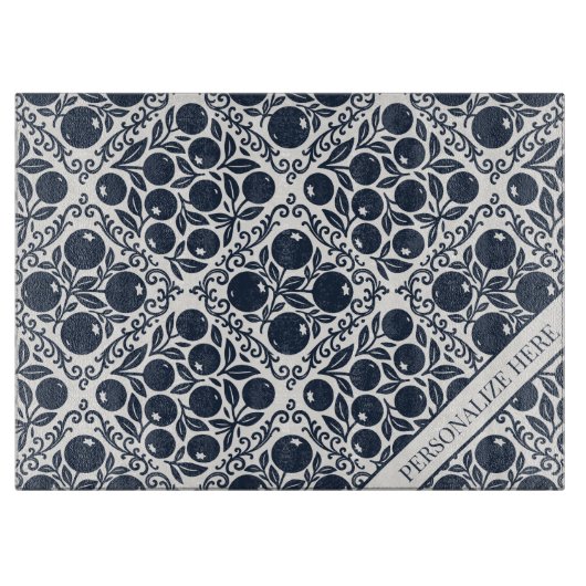 Blueberry Rustic Farmhouse French Country  カッティングボード (正面)