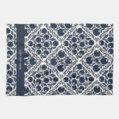 Blueberry Rustic Farmhouse French Country キッチンタオル (横)