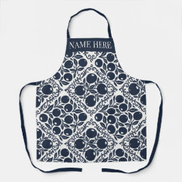 Blueberry Rustic Farmhouse French Country Recipe エプロン