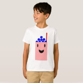 Blueberry Smoothie that is Happy Tシャツ (正面フル)