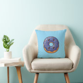 Blueberry Sprinkle Donut Kawaii Cushion Pillow クッション (椅子)