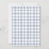  Blueberry sweet baby boy baby shower 招待状 (裏面)